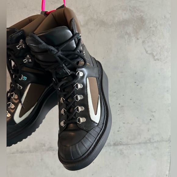 Zara Women’s Mountain Boots Airfit Lace Up Platforms | High-top laced sneakers - Picture 2 of 11